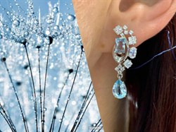 *Серьги Голубой Топаз арт. 02-0901/00ТБ-00-355 вес 6,76 г - фото 282108