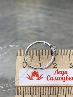 *Кольцо р.17,5 Бирюза арт. 01-3350/00БР-00-919 вес 1,6 г - фото 282123