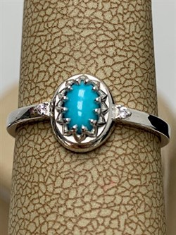 *Кольцо р.17,5 Бирюза арт. 01-3350/00БР-00-919 вес 1,6 г - фото 282124