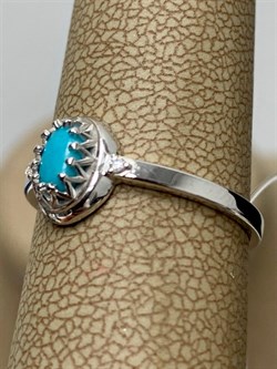 *Кольцо р.17,5 Бирюза арт. 01-3350/00БР-00-919 вес 1,6 г - фото 282125