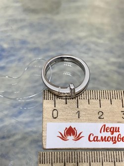 *Кольцо р.18,5 Белый Фианит арт. 01-1971/00КЦ-00-153 вес 4,77 г - фото 282144 *Кольцо р.18,5 Белый Фианит арт. 01-1971/00КЦ-00-153 вес 4,77 г - фото 282144