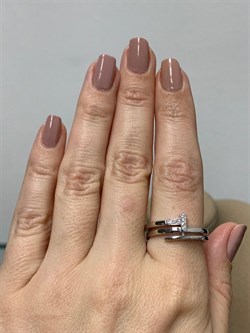 *Кольцо р.19 Белый Фианит арт. 01-1971/00КЦ-00-429 вес 4,82 г - фото 282150