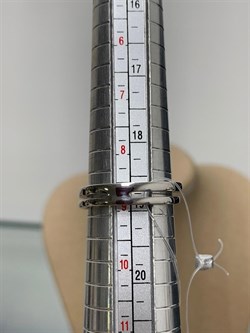 *Кольцо р.19 Белый Фианит арт. 01-1971/00КЦ-00-429 вес 4,82 г - фото 282151