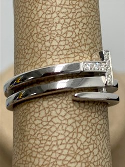 *Кольцо р.19 Белый Фианит арт. 01-1971/00КЦ-00-429 вес 4,82 г - фото 282157