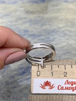 *Кольцо р.18 Белый Фианит арт. 01-1971/00КЦ-00-834 вес 4,67 г - фото 282199