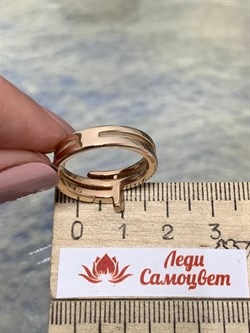 *Кольцо р.18 Белый Фианит арт. 01-1971/00КЦ-06-639 вес 4,83 г - фото 282204