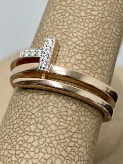 *Кольцо р.18 Белый Фианит арт. 01-1971/00КЦ-06-639 вес 4,83 г - фото 282206