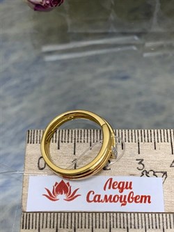 *Кольцо р.18 Белый Фианит арт. 01-1971/00КЦ-80-023 вес 4,71 г - фото 282215