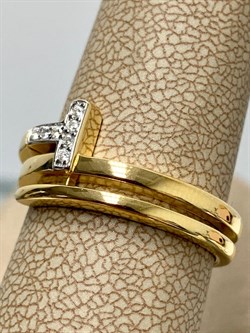 *Кольцо р.18 Белый Фианит арт. 01-1971/00КЦ-80-023 вес 4,71 г - фото 282218