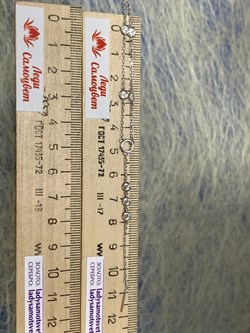 *Колье р.45-50 Белый Фианит арт. 06-2804/00СВ-00-173 вес 3,18 г - фото 282245