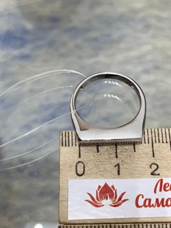 *Кольцо р.18,5 Белый Фианит арт. 01-2963/00КЦ-00-512 вес 3,32 г - фото 282255