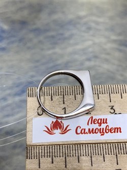 *Кольцо р.18,5 Белый Фианит арт. 01-2963/00КЦ-00-512 вес 3,32 г - фото 282256