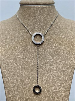 *Колье р.45-50 Фианит арт. 06-2948/КЦ10-17-210 вес 5,51 г - фото 282279