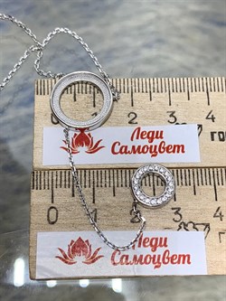 *Колье р.45-50 Фианит арт. 06-2948/КЦ10-17-210 вес 5,51 г - фото 282282