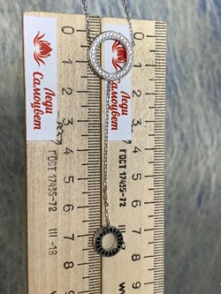 *Колье р.45-50 Фианит арт. 06-2948/КЦ10-17-210 вес 5,51 г - фото 282283