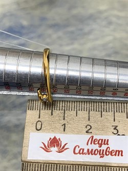 *Кольцо р.17,5 Белый Бр арт. 01-1916/000Б-80-127 вес 2,32 г - фото 282297