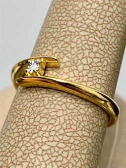 *Кольцо р.17,5 Белый Бр арт. 01-1916/000Б-80-127 вес 2,32 г - фото 282298