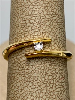 *Кольцо р.17,5 Белый Бр арт. 01-1916/000Б-80-127 вес 2,32 г - фото 282299