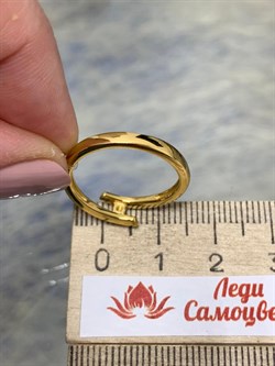 *Кольцо р.17,5 Белый Бр арт. 01-1916/000Б-80-127 вес 2,32 г - фото 282302