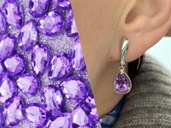 *Серьги Аметист арт. 02-1127/00АМ-00-215 вес 3,60 г - фото 282318 *Серьги Аметист арт. 02-1127/00АМ-00-215 вес 3,60 г - фото 282318