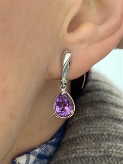 *Серьги Аметист арт. 02-1127/00АМ-00-215 вес 3,60 г - фото 282319 *Серьги Аметист арт. 02-1127/00АМ-00-215 вес 3,60 г - фото 282319