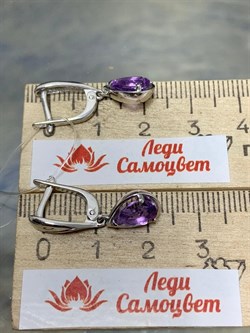 *Серьги Аметист арт. 02-1127/00АМ-00-215 вес 3,60 г - фото 282320 *Серьги Аметист арт. 02-1127/00АМ-00-215 вес 3,60 г - фото 282320