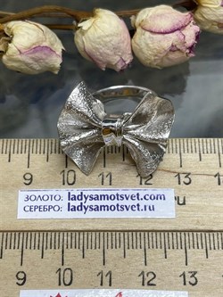 *Кольцо р.18 Бант арт. AN1986-189 вес 8,97 г - фото 282387 *Кольцо р.18 Бант арт. AN1986-189 вес 8,97 г - фото 282387