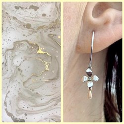 *Серьги Петли Белый Бриллиант арт. 02-2065/000Б-00-790 вес 1,92 г - фото 282600 *Серьги Петли Белый Бриллиант арт. 02-2065/000Б-00-790 вес 1,92 г - фото 282600