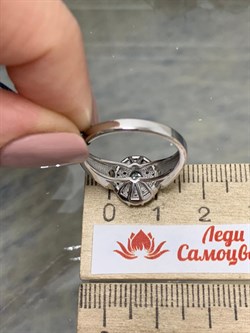 *Кольцо р.18 Голубой Топаз арт. 01-0895/00ТБ-00-449 Вес 3,55 г - фото 282620