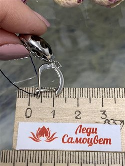 *Серьги Дымчатый Кварц арт. 02-2335/00РТ-00-062 вес 8,68 г - фото 282795