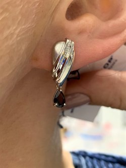 *Серьги Гранат Пироп арт. 02-2208/00ГР-00-899 Вес 4,18 г - фото 282814