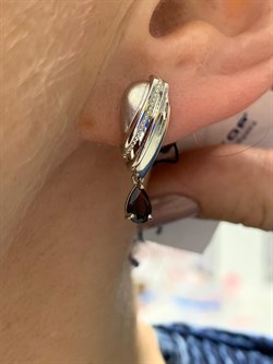 *Серьги Гранат Пироп арт. 02-2208/00ГР-00-899 Вес 4,18 г - фото 282815