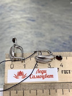 *Серьги Гранат Пироп арт. 02-2208/00ГР-00-899 Вес 4,18 г - фото 282817