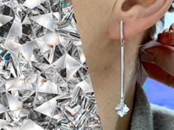 *Серьги Горный Хрусталь арт. 02-2169/00ГХ-00-611 вес 4,84 г - фото 282854