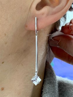 *Серьги Горный Хрусталь арт. 02-2169/00ГХ-00-611 вес 4,84 г - фото 282855