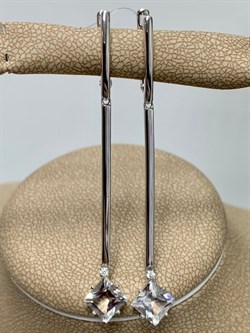 *Серьги Горный Хрусталь арт. 02-2169/00ГХ-00-611 вес 4,84 г - фото 282862