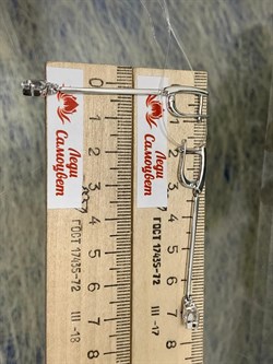 *Серьги Горный Хрусталь арт. 02-2169/00ГХ-00-611 вес 4,84 г - фото 282864