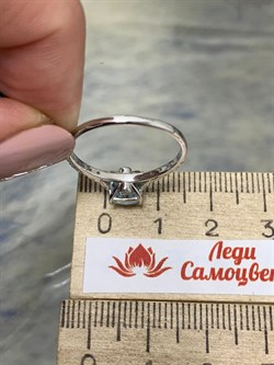 *Кольцо р.18 Голубой Топаз арт. 01-1575/00ТБ-00-833 Вес 1,58 г - фото 282927