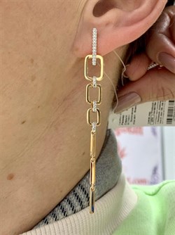 *Серьги Белый Фианит арт. 02-2631/00КЦ-60-468 вес 5,57 г - фото 283165 *Серьги Белый Фианит арт. 02-2631/00КЦ-60-468 вес 5,57 г - фото 283165