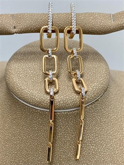 *Серьги Белый Фианит арт. 02-2631/00КЦ-60-468 вес 5,57 г - фото 283170 *Серьги Белый Фианит арт. 02-2631/00КЦ-60-468 вес 5,57 г - фото 283170