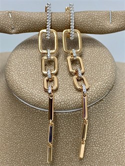 *Серьги Белый Фианит арт. 02-2631/00КЦ-60-468 вес 5,57 г - фото 283171 *Серьги Белый Фианит арт. 02-2631/00КЦ-60-468 вес 5,57 г - фото 283171