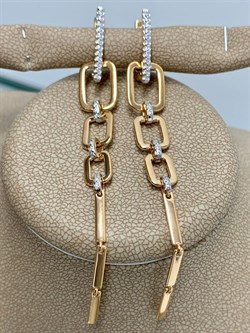 *Серьги Белый Фианит арт. 02-2631/00КЦ-60-468 вес 5,57 г - фото 283172 *Серьги Белый Фианит арт. 02-2631/00КЦ-60-468 вес 5,57 г - фото 283172