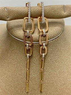 *Серьги Белый Фианит арт. 02-2631/00КЦ-60-468 вес 5,57 г - фото 283173 *Серьги Белый Фианит арт. 02-2631/00КЦ-60-468 вес 5,57 г - фото 283173