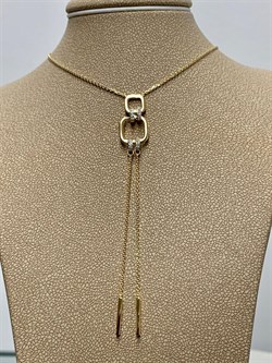 *Колье р.40-50 Белый Фианит арт. 06-2631/00КЦ-80-595 вес 3,41 г - фото 283193 *Колье р.40-50 Белый Фианит арт. 06-2631/00КЦ-80-595 вес 3,41 г - фото 283193