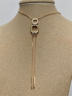 *Колье р.45-50 Белый Фианит арт. 06-2631/00КЦ-60-007 вес 3,34 г - фото 283216