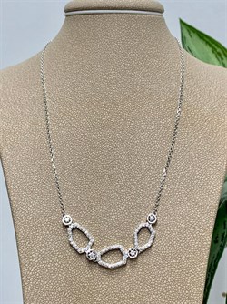 *Колье р.38-43 Белый Фианит арт. 06-2834/00КЦ-00-772 вес 4,41 г - фото 283226 *Колье р.38-43 Белый Фианит арт. 06-2834/00КЦ-00-772 вес 4,41 г - фото 283226