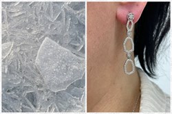 *Серьги Белый Фианит арт. 02-2834/00КЦ-00-383 вес 6,53 г - фото 283229