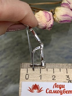 *Серьги Белый Фианит арт. 02-2834/00КЦ-00-383 вес 6,53 г - фото 283233