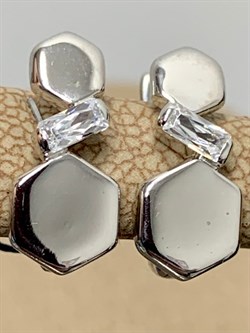 *Серьги Белый Фианит арт. 02-1639/00КЦ-00-835 вес 2,53 г - фото 283298 *Серьги Белый Фианит арт. 02-1639/00КЦ-00-835 вес 2,53 г - фото 283298