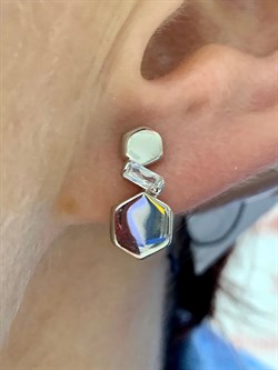 *Серьги Белый Фианит арт. 02-1639/00КЦ-00-835 вес 2,53 г - фото 283303 *Серьги Белый Фианит арт. 02-1639/00КЦ-00-835 вес 2,53 г - фото 283303